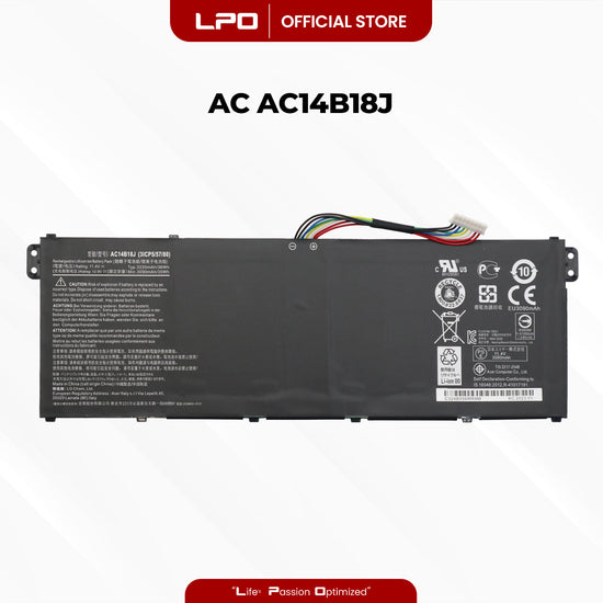 Laptop Battery AC14B18J Compatible with Acer Aspire V3-111 V3-111P V5-122 V5-122P V5-132 - LPO Laptop PC-Outlet