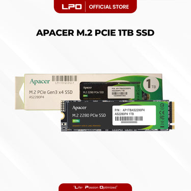 Apacer AS2280P4 1TB M.2 PCIe Gen3 x4 SSD (AP1TBAS2280P4)