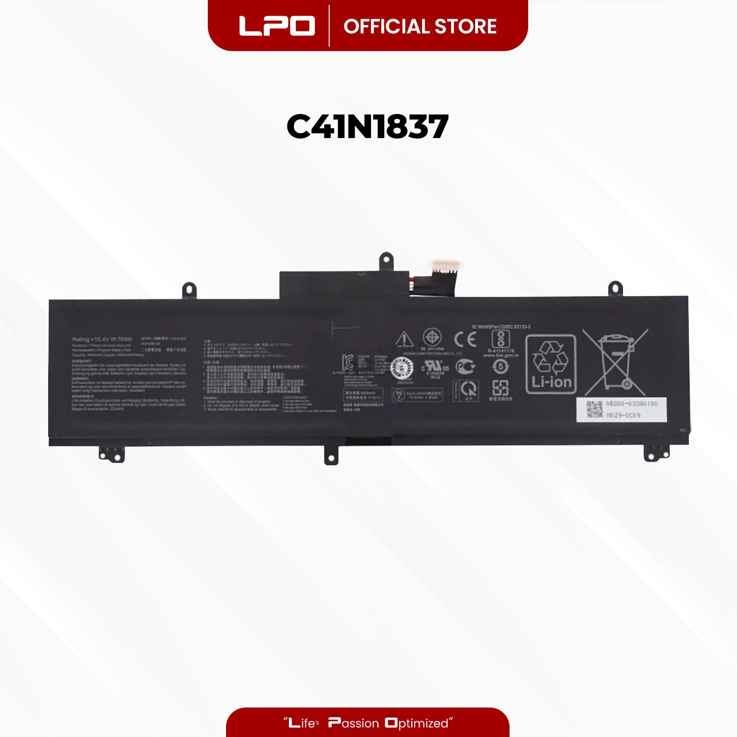 Laptop Battery C41N1837 Compatible with ASUS Rog Zephyrus GA502D GA532DU Series