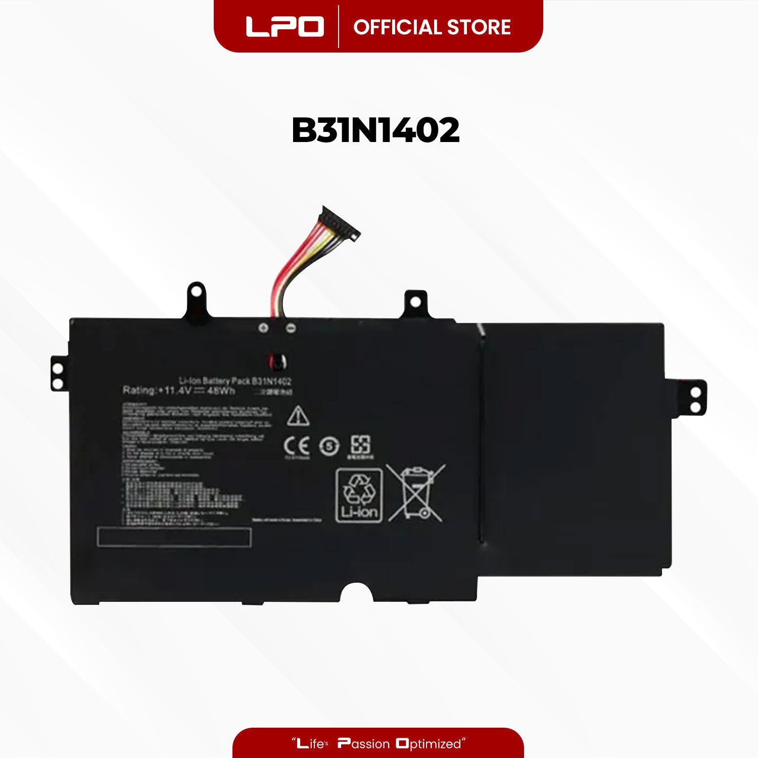 Laptop Battery B31N1402 Compatible with Asus Notebook Q551LN, Q551, N591LB, Q551L
