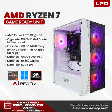 Pre owned AMD Ryzen 7 Game Ready Unit DarkFlash DK352