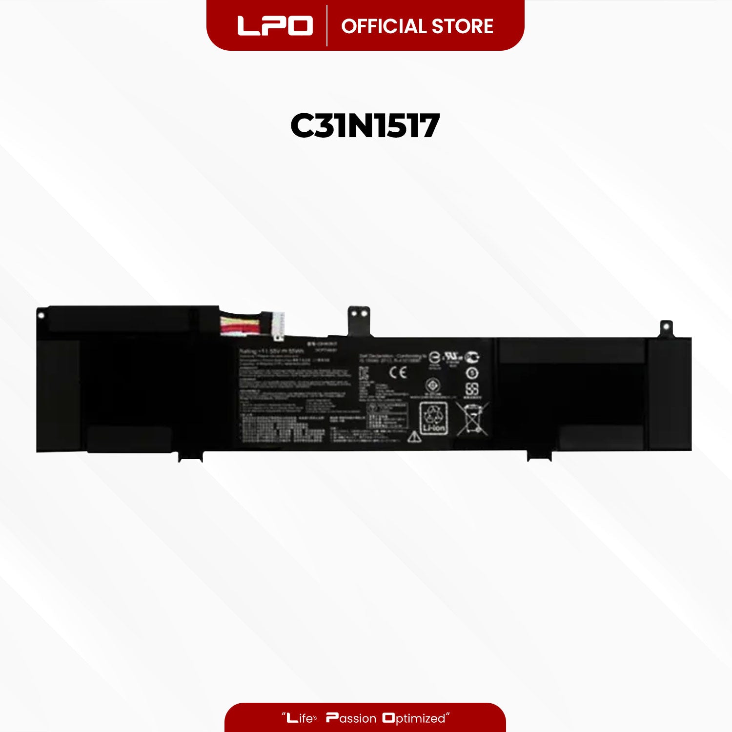 Laptop Battery C31N1517 Compatible with Asus TP301, TP301U, TP301UA, TP301UA6200