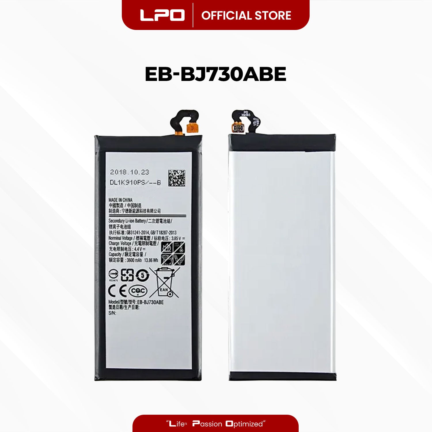Cellphone Battery Samsung Galaxy J7 Pro EB-BJ730ABE Compatible with SM-J730G, SM-J730GM