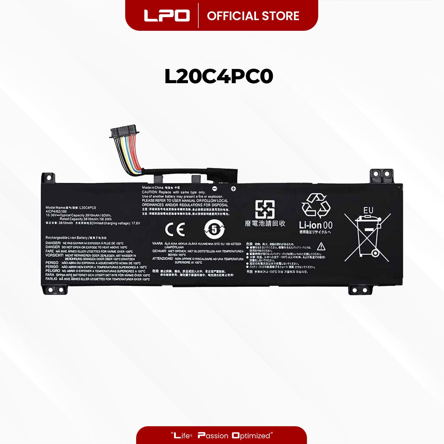 Laptop Battery L20C4PC0 Compatible with Lenovo IdeaPad 5-14ALC05 5-14ARE05 5-14ARE05