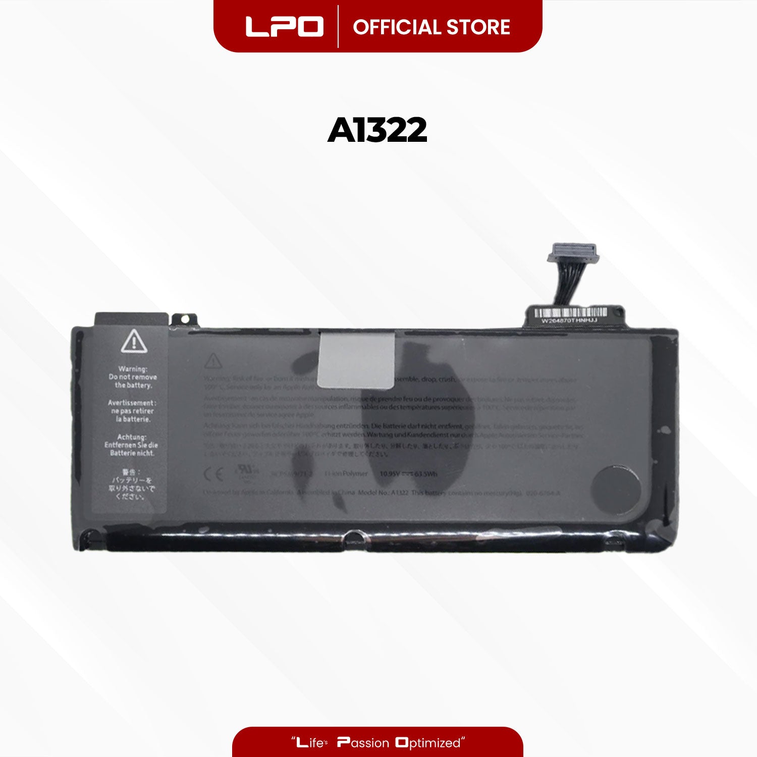Laptop Battery A1322 Compatible with MacBook Pro 13 inch Mid 2009, Mid 2010, Early and Late 2011, Mid 2012