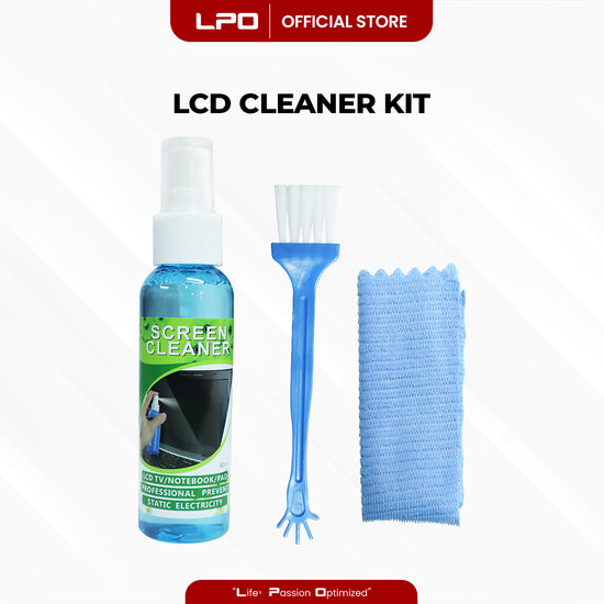 LPO Laptop LCD Cleaning Cleaner Screen Cleaner 3 in 1 For Any Type of LCD Screen