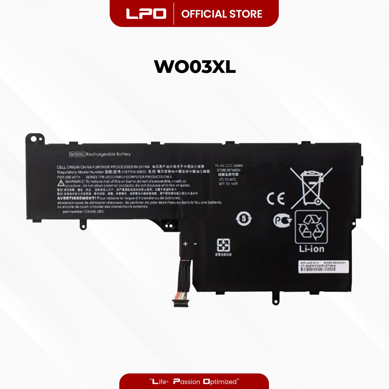Laptop Battery WO03XL Compatible with HP Split 13 HP Split 13 x 2 HP Split 13-M010DX