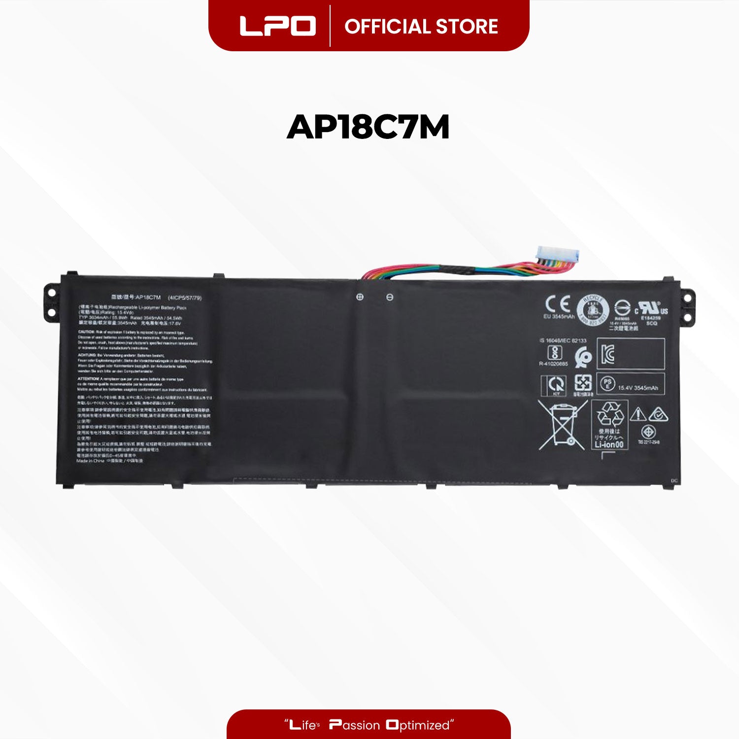 Laptop Battery AP18C7M	Acer Spin 5 SP513-54N-56M2, Swift 3 SF313-52G-71J6 - LPO Laptop PC-Outlet