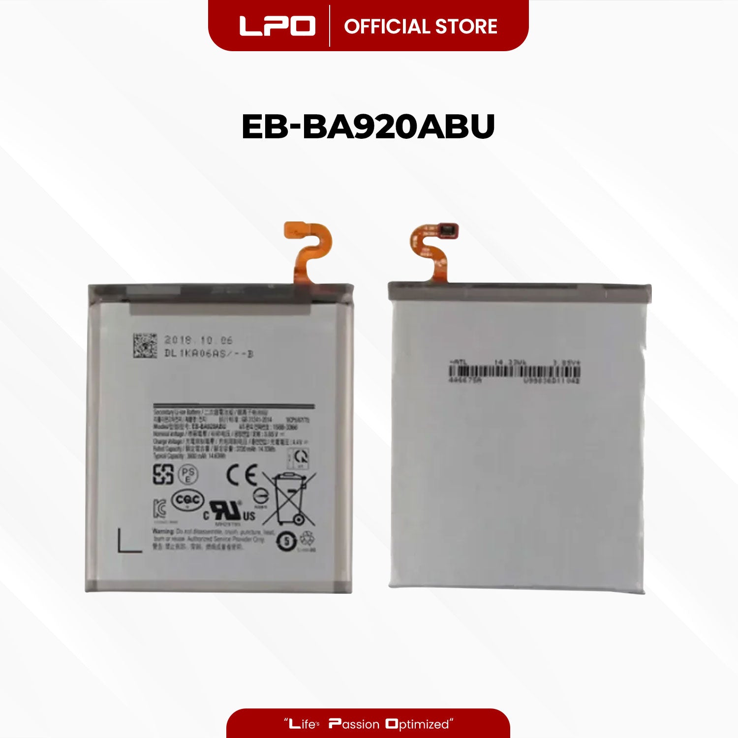 Cellphone Battery Samsung Galaxy A9 2018 EB-BA920ABU Compatible with SM-A920F, SM-A9200