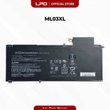 Laptop Battery ML03XL Compatible with HP Spectre X2, 12-A001DX