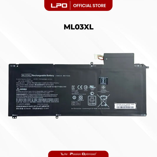 Laptop Battery ML03XL Compatible with HP Spectre X2, 12-A001DX