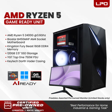 Pre owned AMD Ryzen 5 Game Ready Unit Keytech Darth