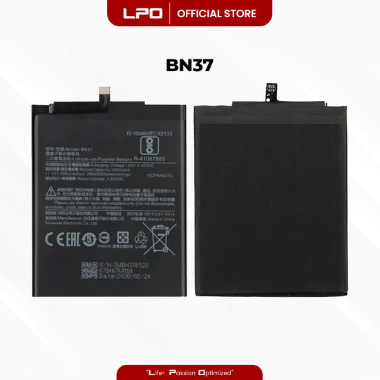 Cellphone Battery Xiaomi Redmi 6A 6 2018 BN37 Compatible with M1804C3CG, M1804C3CH, M1804C3CI - LPO Laptop PC-Outlet