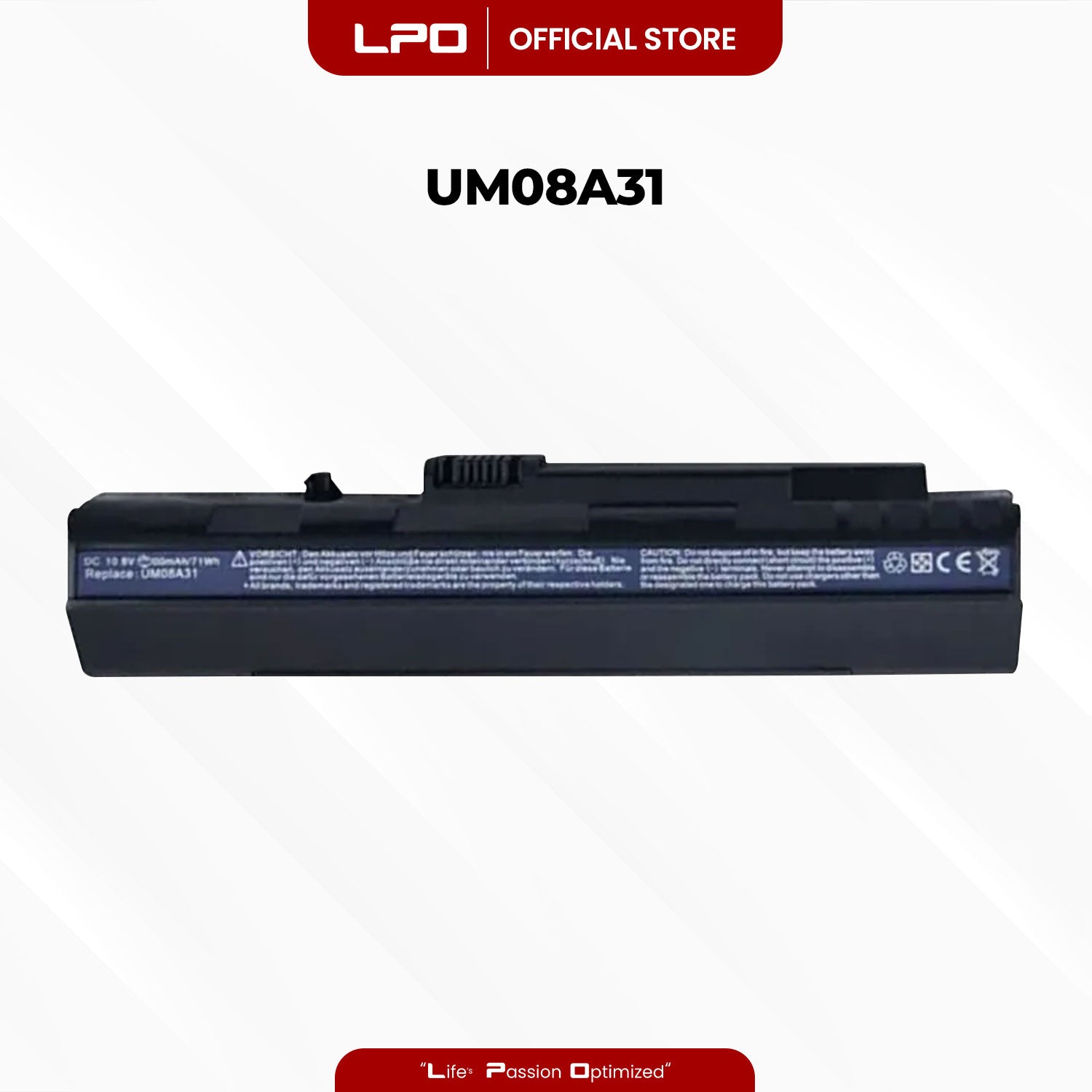 Laptop Battery UM08B73 / UM08A31 Compatible with  Acer Aspire One A110 series, A110-1691