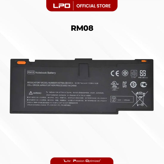 Laptop Battery RM08 Compatible with HP ENVY 14-1000XX, 14-1004TX, 14-1101EG, 14-1010NR