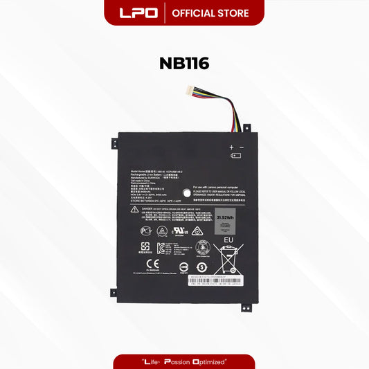 Laptop Battery NB116 Compatible with Lenovo 5B10K37675, NB116 IdeaPad 100S,IdeaPad 100S-11IBY 80R2,IdeaPad 100S-11IBY(80R2002HGE)