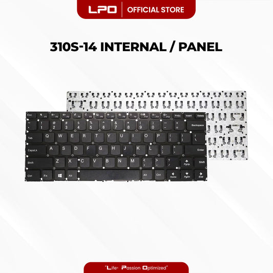Laptop Keyboard LENOVO 310S-14 Internal / Panel Black US Compatible with Lenovo Ideapad 310S-14