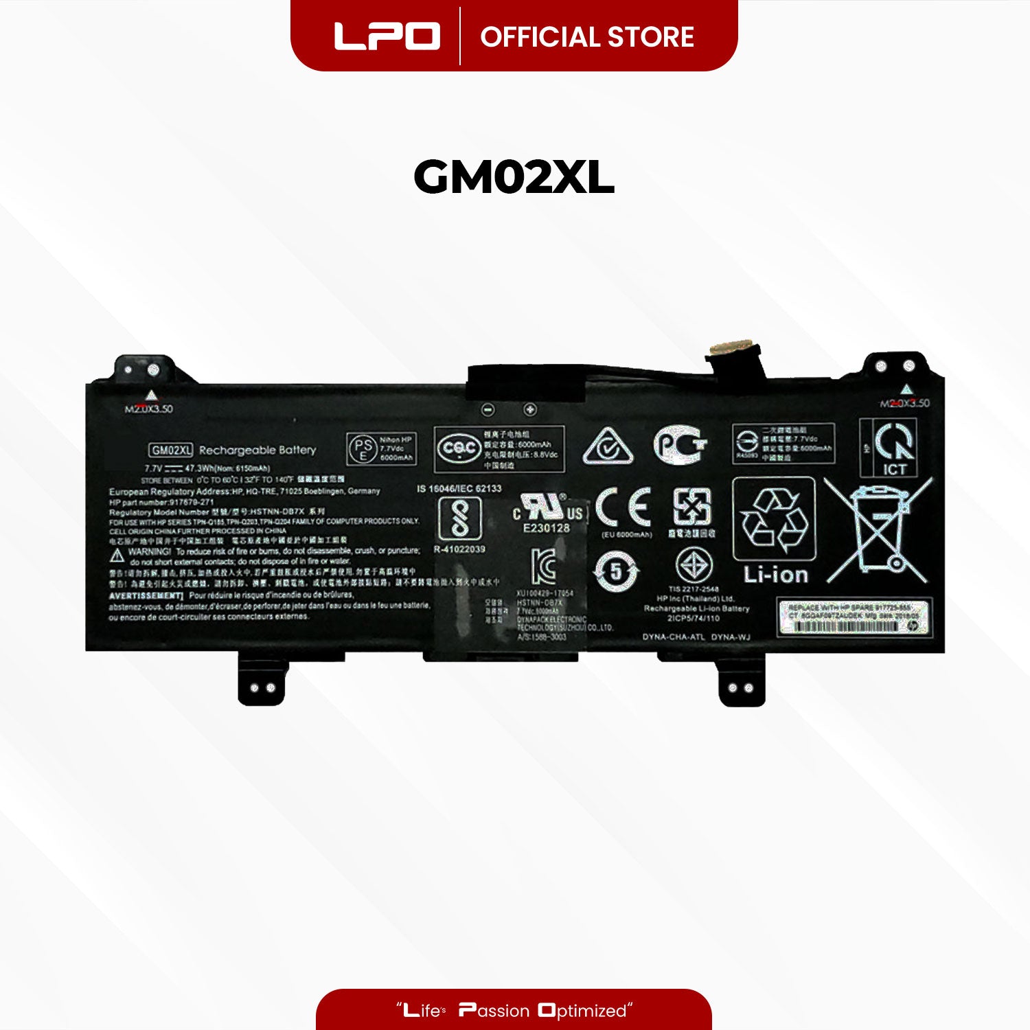 Laptop Battery GM02XL Compatible with HP CHROMEBOOK 11 G7,Chromebook 11 G7 EE Series