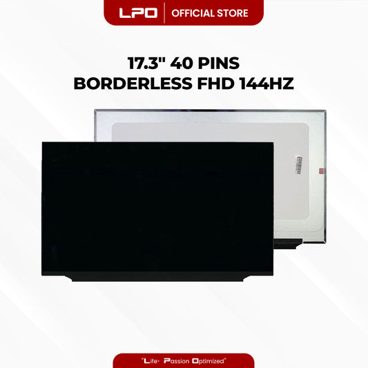 Laptop LCD Screen 17.3" 40 Pins Thin Bezel Borderless FHD 1920 x 1080 144Hz Compatible with B173HAN04.9