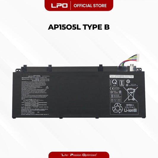 Laptop Battery AP15O5L TYPE B Compatible with	Acer Aspire S 13 Acer Aspire S13 S5-371