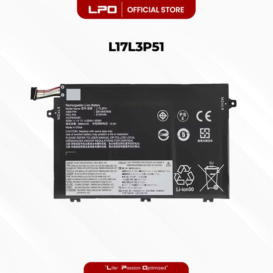 Laptop Battery L17L3P51 Compatible with Lenovo E480 E580 R480 R580 Series L17C3P51 L17L3P51 L17M3P51 L17M3P52