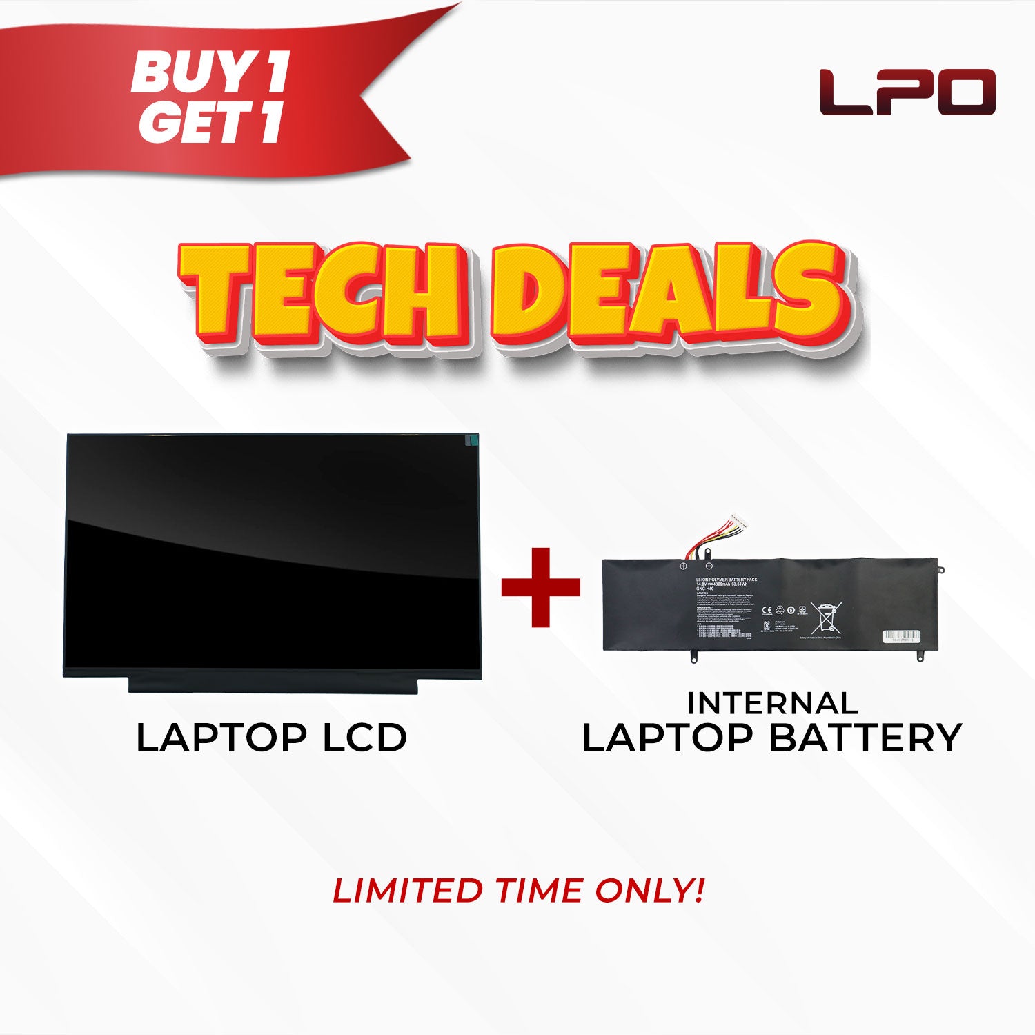 Exclusive Tech Deals Promo: Free Internal Battery with Every LCD Purchase