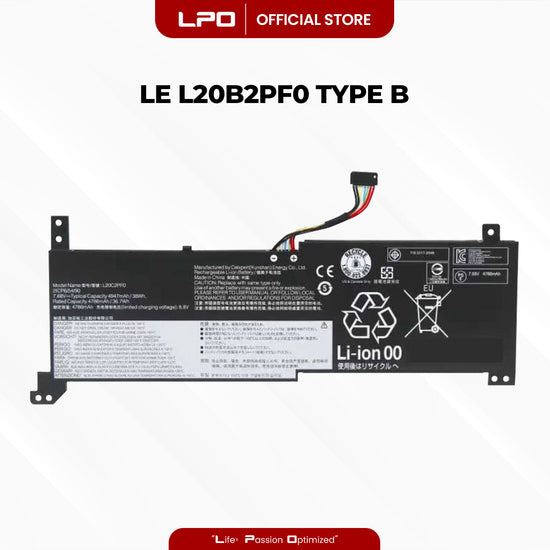 Laptop Battery L20B2PF0 Type B Compatible with Lenovo IdeaPad 3-14ADA6 3-14ALC6 3-14ITL6 3-15ADA6 3-15ALC6 Series - LPO Laptop PC-Outlet