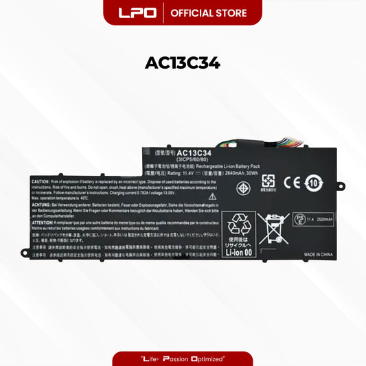 Laptop Battery AC13C34 Compatible with  Acer Aspire V5-122P V5-132 E3-111 E3-112 ES1-111M