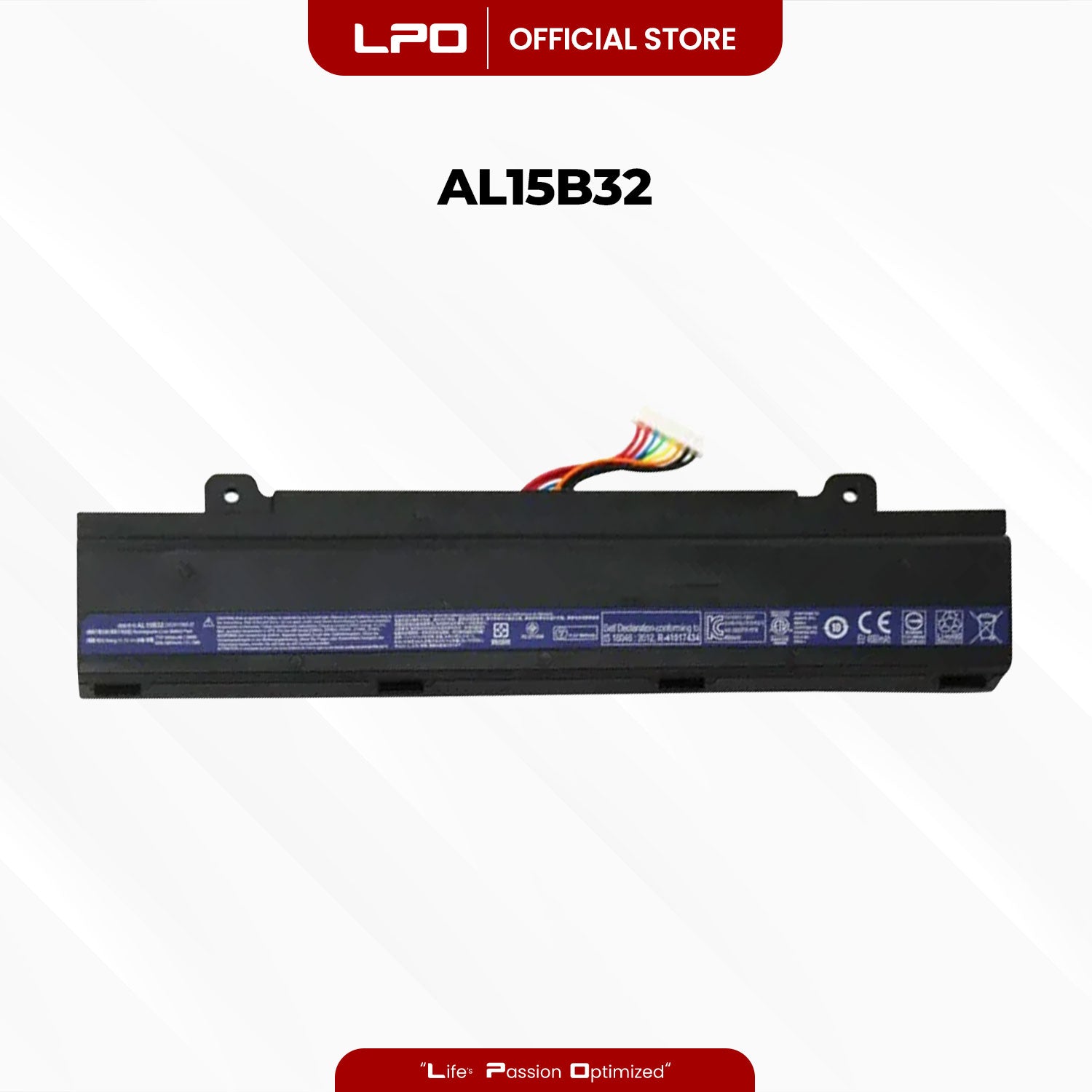 Laptop Battery AL15B32 Compatible with Acer Aspire V5-591G-53QR Aspire V5-591G-54XY Aspire V5-591G-75C9 Aspire V5-591G-52AL Aspire V5-591G-75GP Aspire V15 V5-591G Aspire V5-591G
