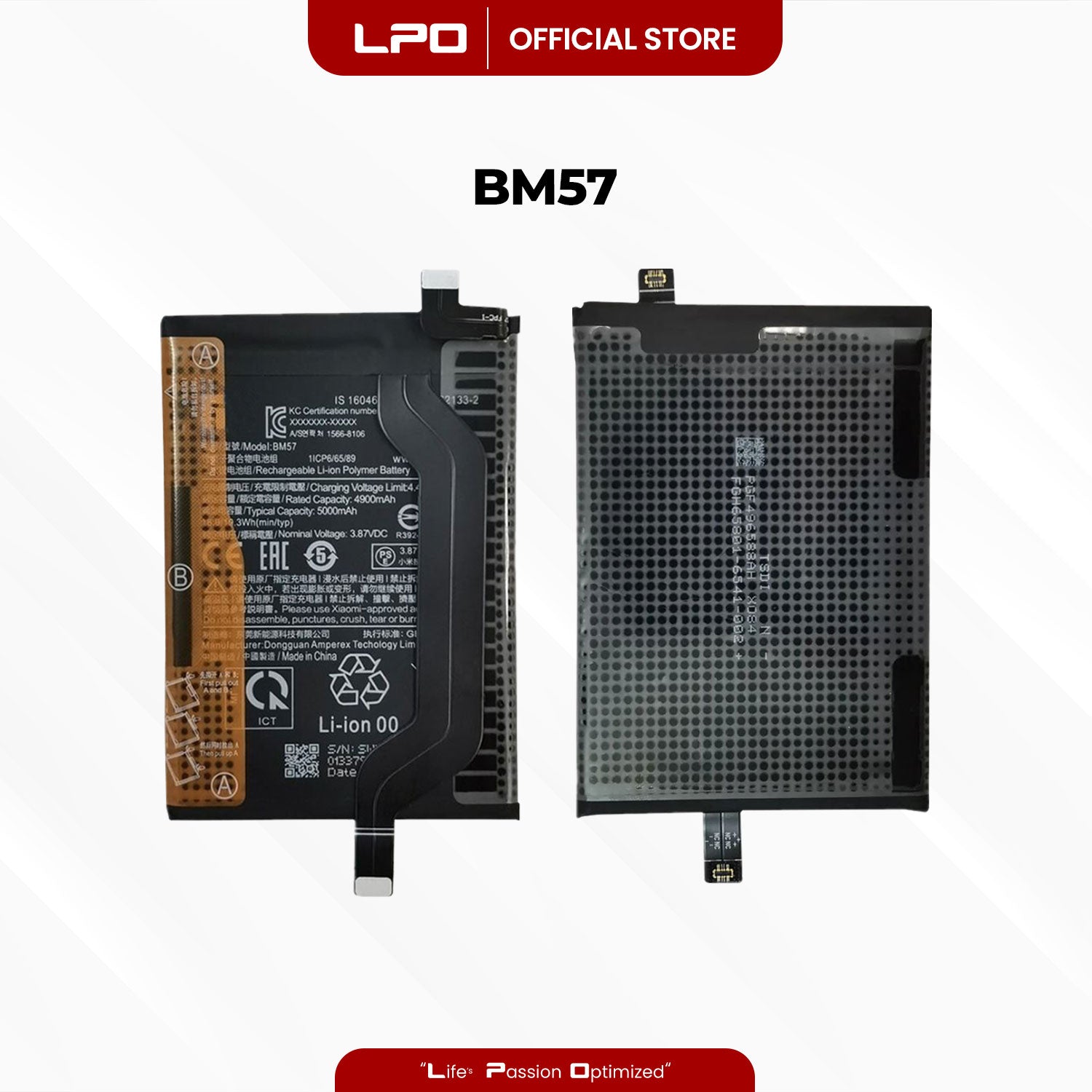 Cellphone Battery Xiaomi Poco X3 GT 2021 BM57 Compatible with 21061110AG - LPO Laptop PC-Outlet