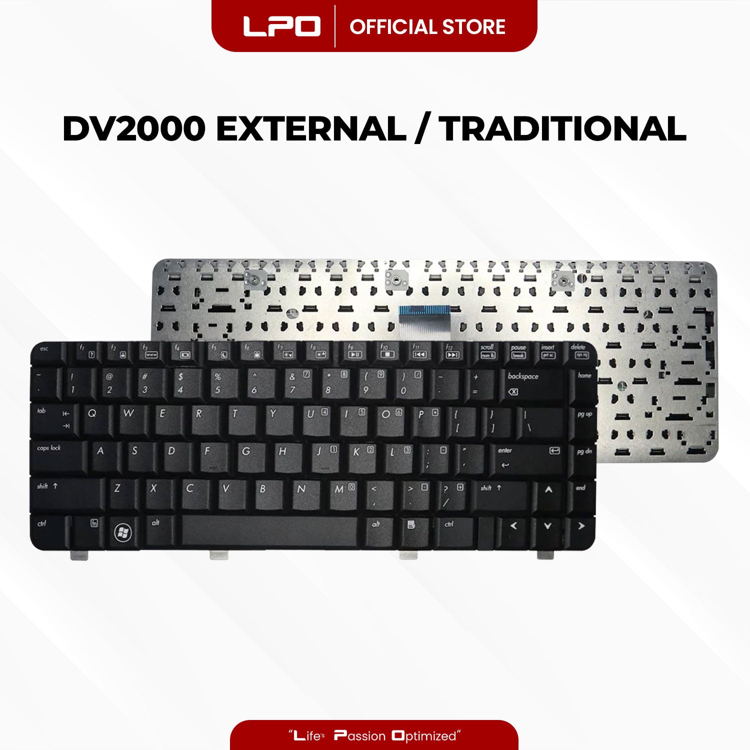 Laptop Keyboard HP DV2000 External / Traditional Black US Compatible with HP Pavilion DV2000