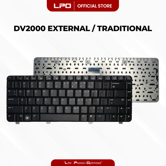 Laptop Keyboard HP DV2000 External / Traditional Black US Compatible with HP Pavilion DV2000