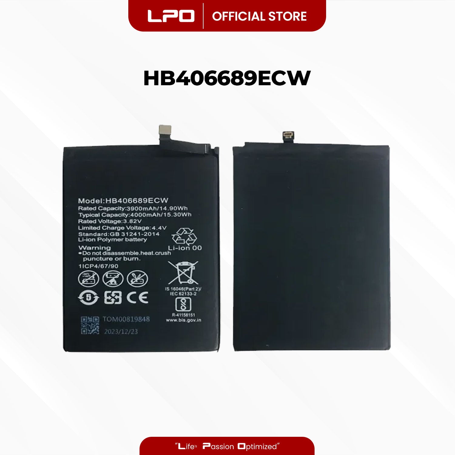 Cellphone Battery	Huawei Y9 2019 HB406689ECW Compatible with Huawei Y7 Prime / Y7 2017