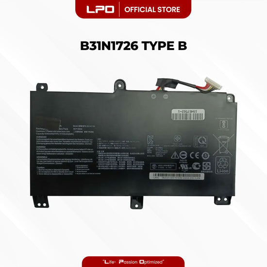 Laptop Battery B31N1726 TYPE B Compatible with Asus Rog STRIX G531GT-BI7N6, FX531GT