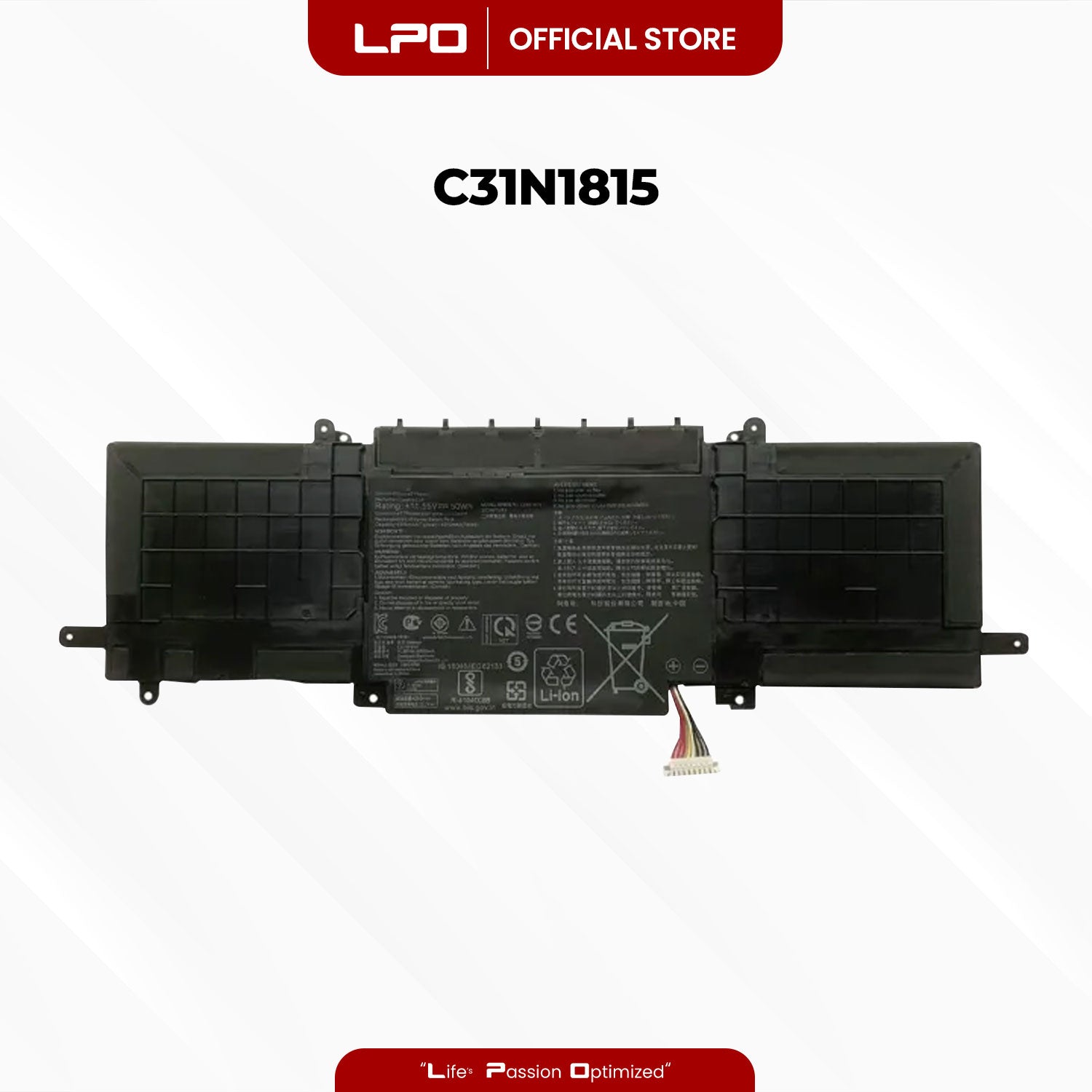 Laptop Battery C31N1815 Compatible with ASUS U3300F, BX333FN, RX333FA, RX333FN