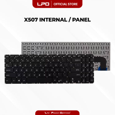 Laptop Keyboard ASUS X507 Internal / Panel Black US Compatible with Asus X507 X507MA X507U X507UA X507UB