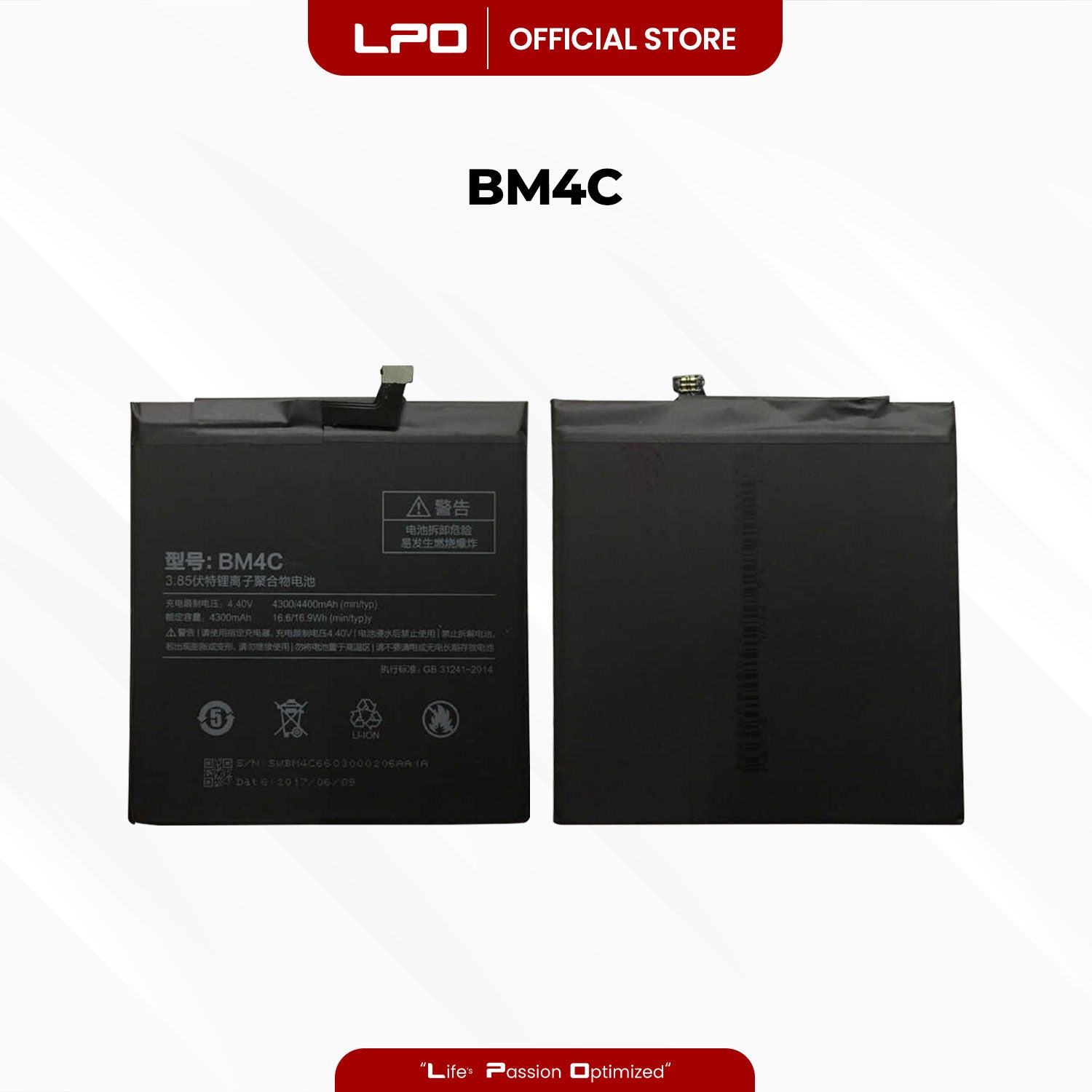 Cellphone Battery Xiaomi Mi Mix 2016 BM4C Compatible with MIX - LPO Laptop PC-Outlet