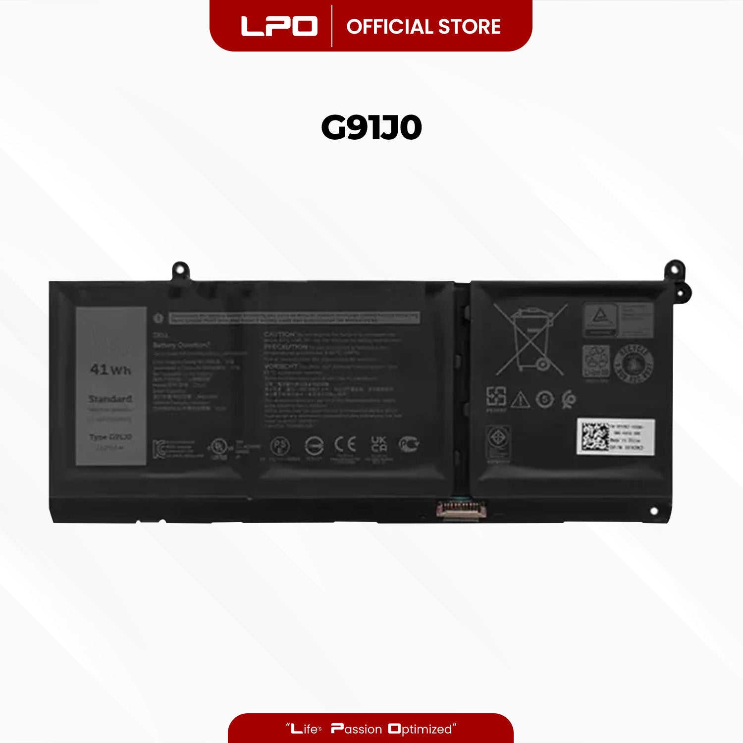 Laptop Battery G91J0 Compatible withDell Latitude 3320 3420 3520 Series