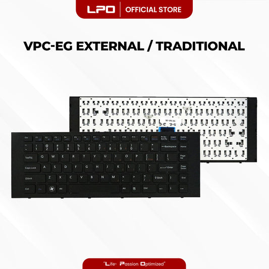 Laptop Keyboard SONY VPC-EG External / Traditional Black US Compatible with Sony Vaio VPCEG16FM