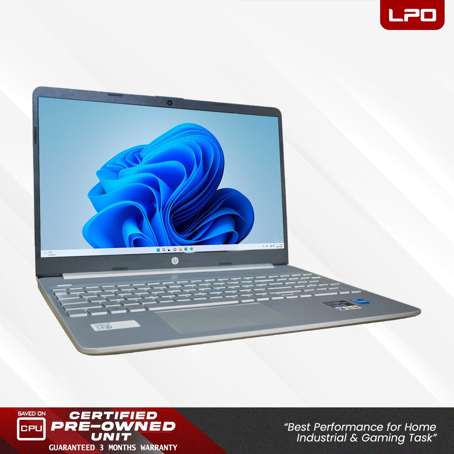 LPO Laptop HP 15S-FQ2707TU Intel Core i3-1115G4 @3.00Ghz 8GB DDR4 512GB SSD 15.6
