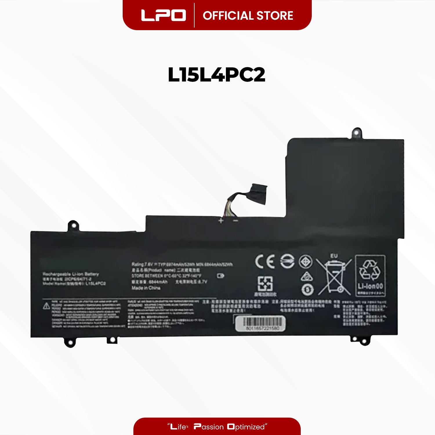Laptop Battery L15L4PC2 Compatible with Lenovo Ideapad Yoga 710-14IKB 710-14ISK Series