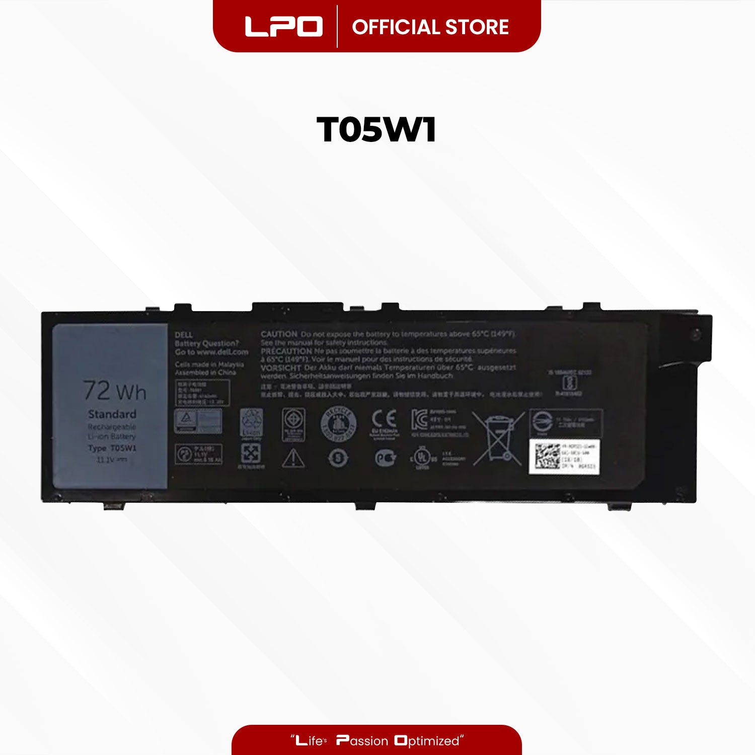 Laptop Battery T05W1 Compatible with Dell Precision M7710 Series