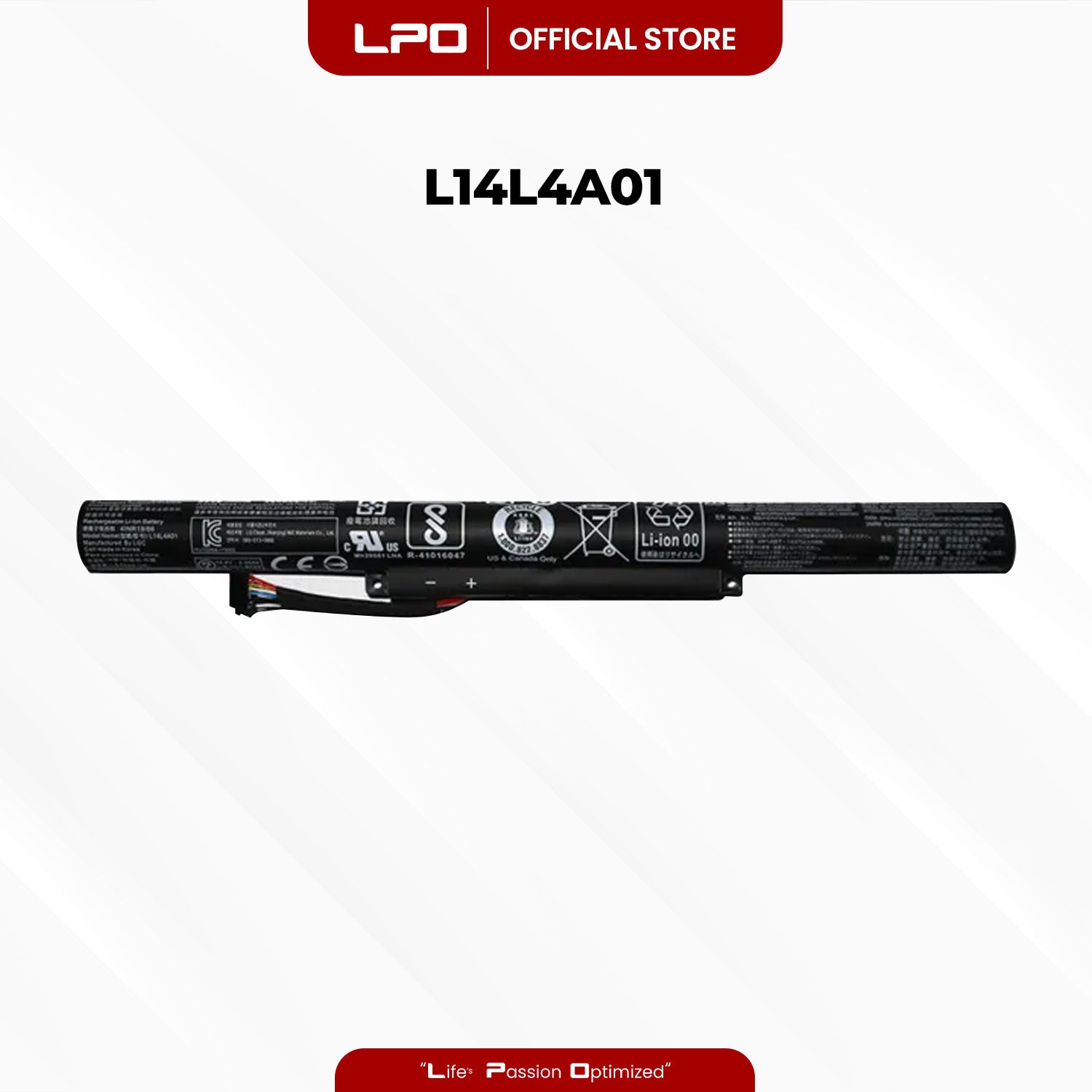 Laptop Battery L14L4A01 Compatible with Lenovo IdeaPad 500-15ISK