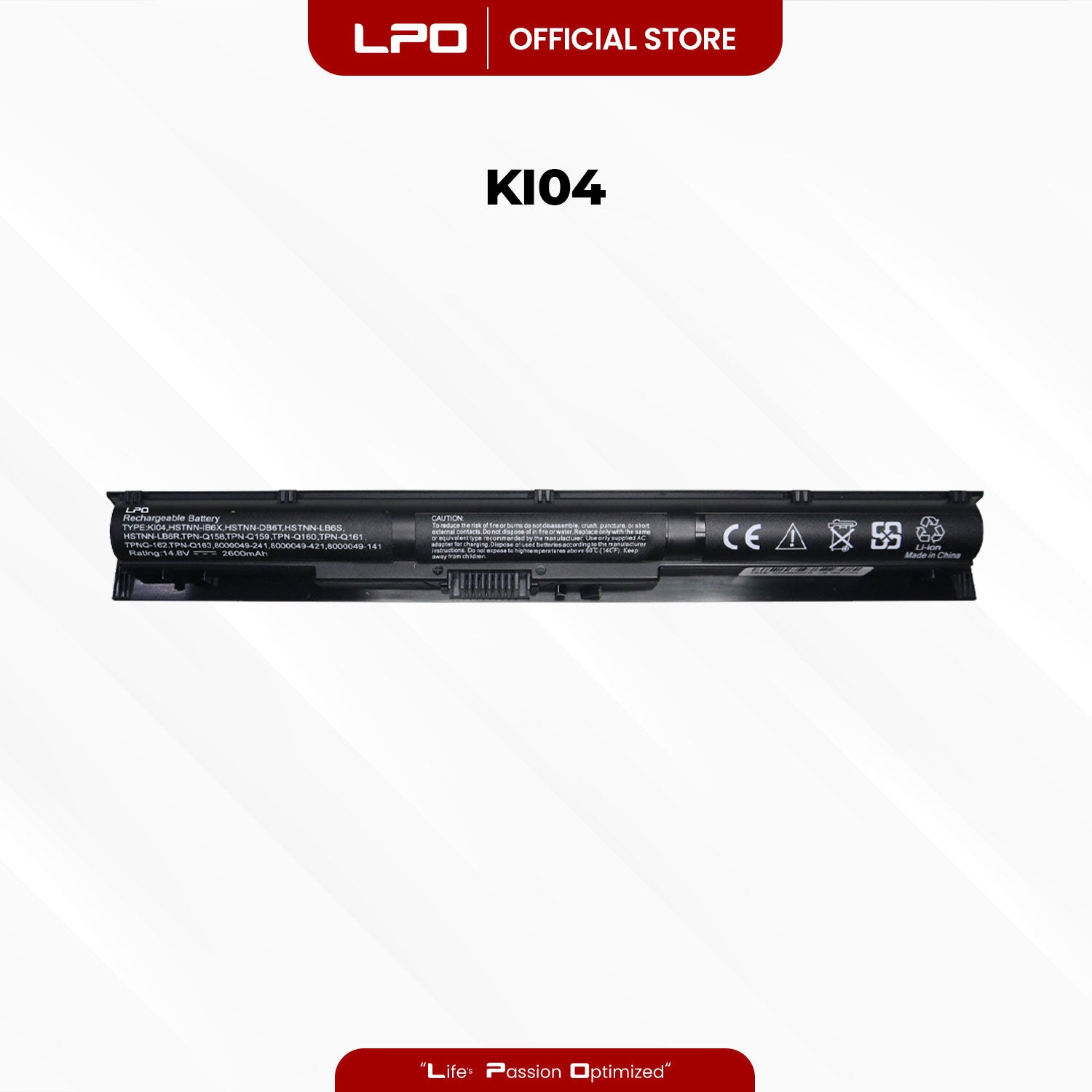 Laptop Battery KI04 Compatible with HP Pavilion 14-AB000 14-AB100 14T-AB000 14T-AB100