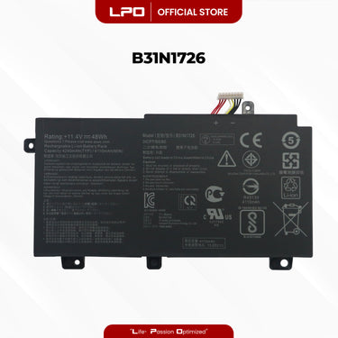 Laptop Battery B31N1726 TYPE A Compatible with ASUS FX80GE8750-1, FX504GE, FX80 - LPO Laptop PC-Outlet