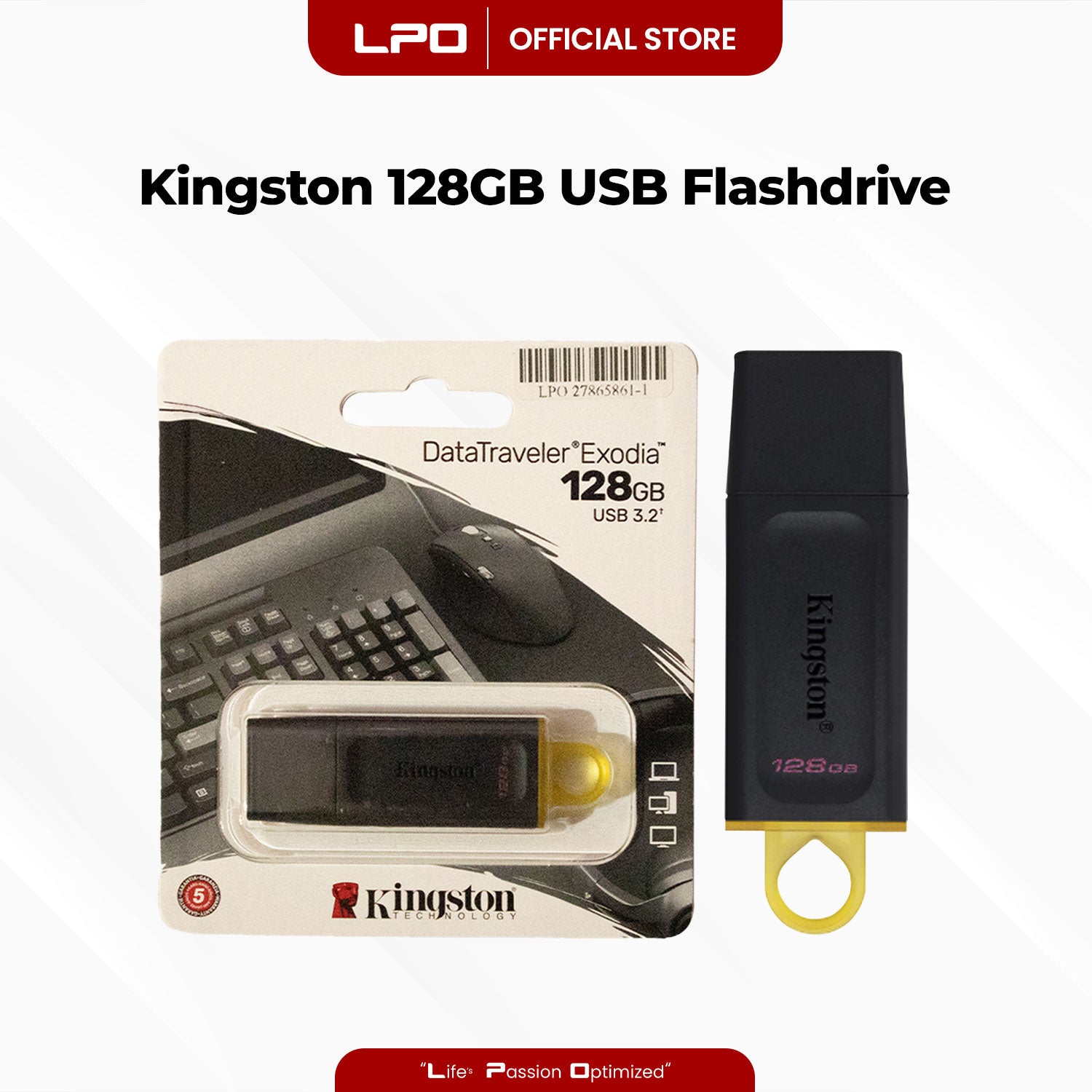 Kingston DataTraveler Exodia 128GB USB 3.2 USB Flashdrive