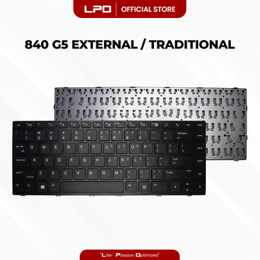 Laptop Keyboard HP 840 G5 External / Traditional Black US Compatible with HP Elitebook 745 G5 840 G5