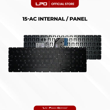 Laptop Keyboard HP 15-AC Internal / Panel Black US Compatible with HP Notebook 15-AC 15-AF