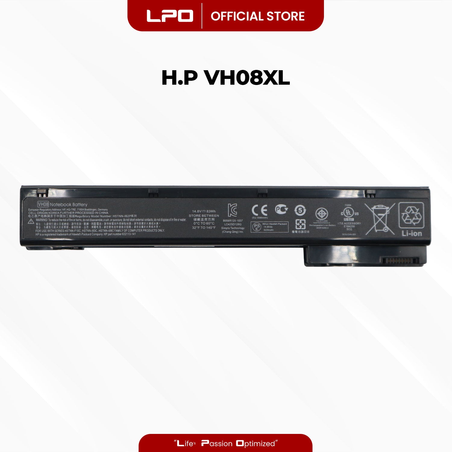 Laptop Battery VH08XL Compatible with HP EliteBook 8570W, EliteBook 8560W Mobile WorkStations