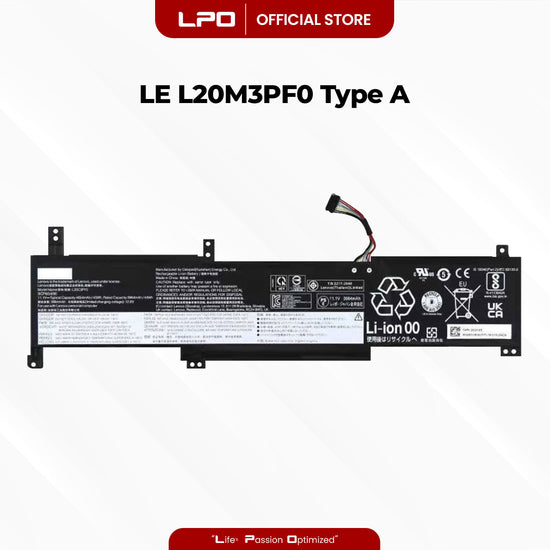 Laptop Battery L20M3PF0 Type A Compatible with Lenovo IdeaPad 3-15ALC6 3-14ITL6 3-15ITL6 - LPO Laptop PC-Outlet